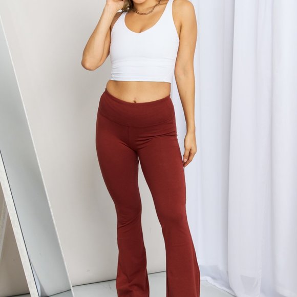 Zenana Woven Airflow Twisted Top & Wide Leg Pants Set main image 1